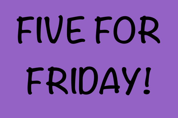 Five For Friday : Books on My Fall To Be Read List